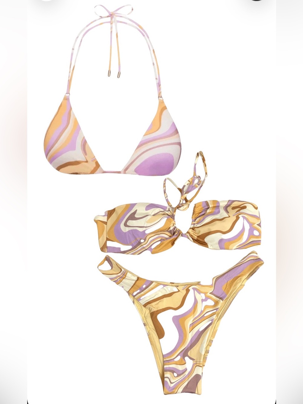 New Without Tags! Monday Swimwear Italian Ice bikini (2 tops to mix & match!)